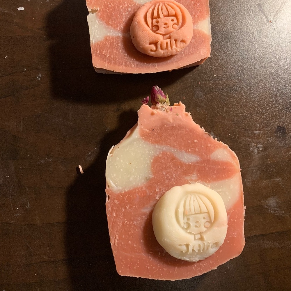 Handmade rose soap